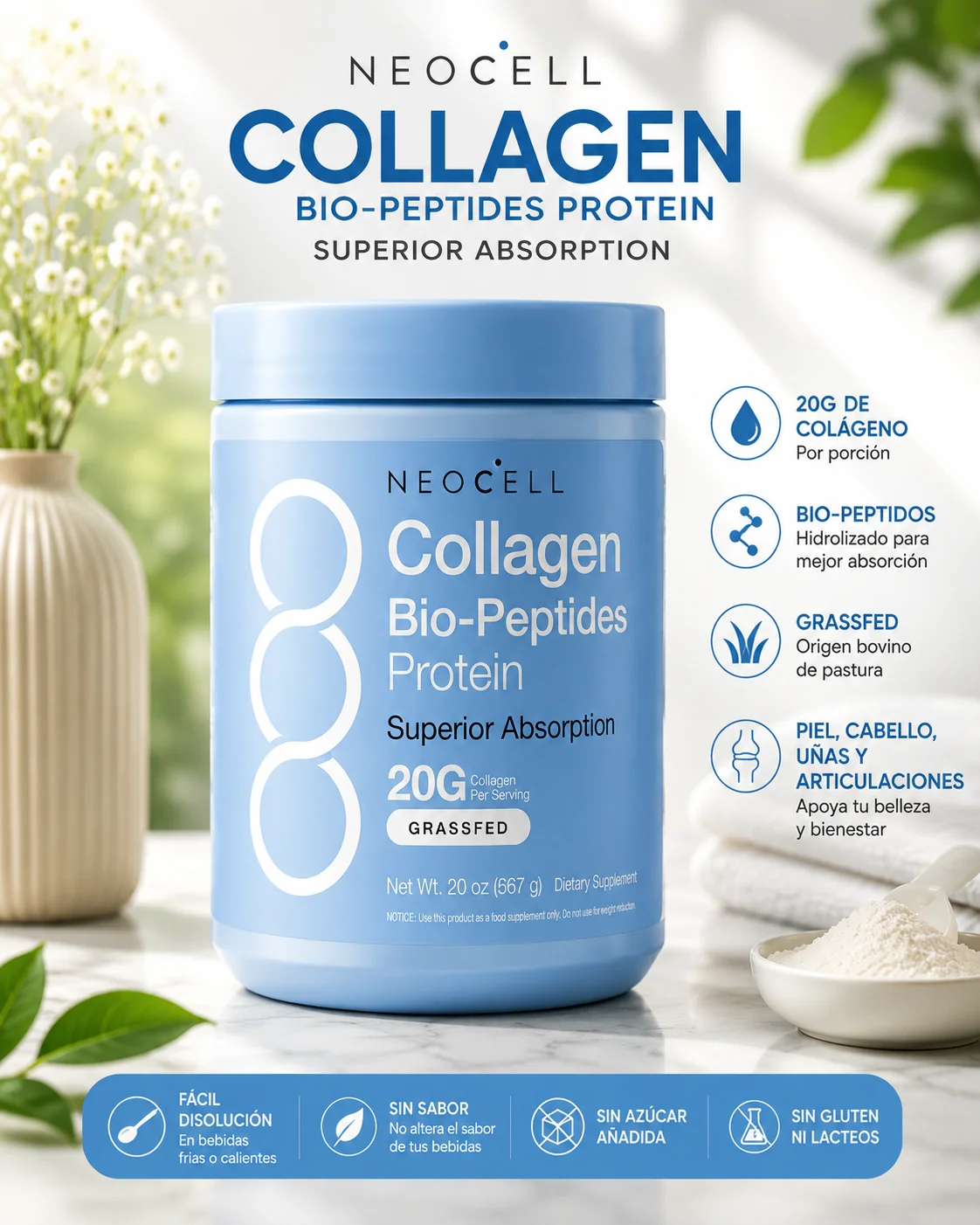 Collagen Bio-Peptides de NeoCell